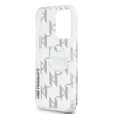 Karl Lagerfeld  IML Electroplated Choupette Head Zadní Kryt pro iPhone 15 Pro Max Transparent