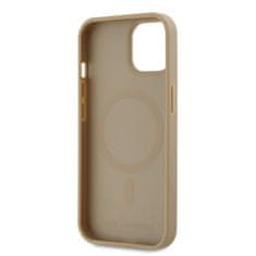 Karl Lagerfeld  PU Karl Heads Pattern Magsafe Zadní Kryt pro iPhone 15 Beige