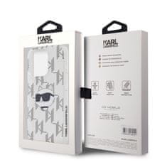 Karl Lagerfeld  IML Electroplated Choupette Head Zadní Kryt pro iPhone 15 Pro Max Transparent