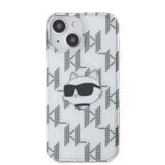Karl Lagerfeld  IML Electroplated Choupette Head Zadní Kryt pro iPhone 15 Transparent