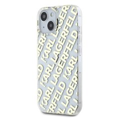 Karl Lagerfeld  IML Electroplated Repeated Logo Zadní Kryt pro iPhone 15 Gold