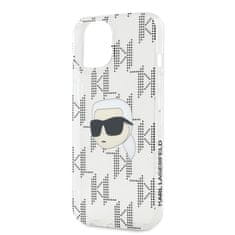 Karl Lagerfeld  IML Electroplated Karl Head Zadní Kryt pro iPhone 15 Transparent