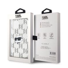 Karl Lagerfeld  IML Electroplated Choupette Head Zadní Kryt pro iPhone 15 Transparent