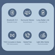 Awei Reproduktor Bluetooth Y335 Mini TWS béžový