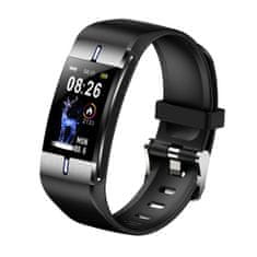 MaxCom Chytrý náramek fitness fit FW34 SILVER černý