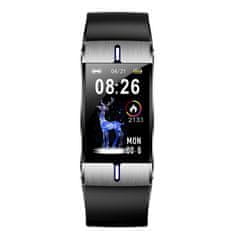 MaxCom Chytrý náramek fitness fit FW34 SILVER černý