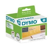 Dymo Plastové štítky LW, 89x36 mm, transp., 260 ks