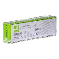 Q-Connect Alkalické baterie -1,5V,LR6,typ AA,20 ks