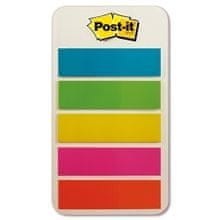 Post-It Záložky - 11,9 × 43,2 mm, mix 5 barev