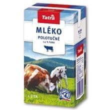 Trvanlivé mléko Tatra 1,5 % polotučné, 1 l