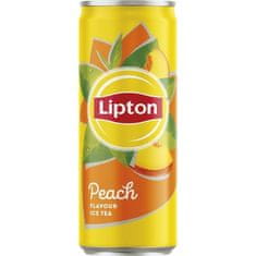 Ledový čaj Lipton s broskví, 0,33l, bal = 24 ks