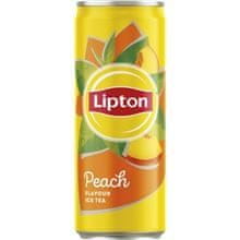 Ledový čaj Lipton s broskví, 0,33l, bal = 24 ks