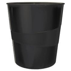 Leitz Odpadkový koš WOW, plastový, 15 l, černý