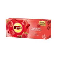 Ovocný čaj Lipton - malina a brusinka, 20x 1,6 g