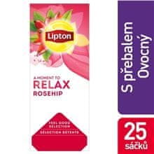 Bylinný čaj Lipton Relax - šípek, 25x 2,5 g