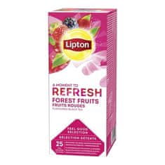 Černý čaj Lipton Refresh Lesní plody, 25 x 1,6 g