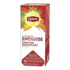 Černý čaj Lipton Energise English breakfast,25x 2g