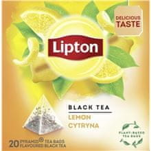 Černý čaj Lipton Lemon, s citronem, 20x 1,7 g