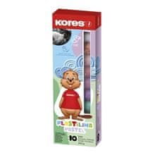 Kores Modelovací hmota, 10 pastelových barev, 200g