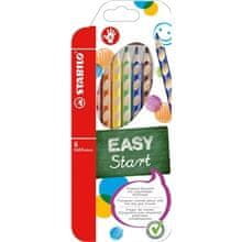 Stabilo Pastelky EASYcolors, pro praváky, 6 barev