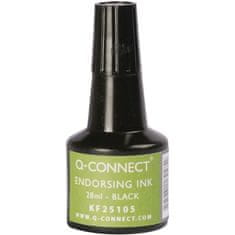 Q-Connect Razítková barva, 28 ml, černá