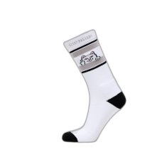 RipNDip Ponožky Peeking Nermal Socks White Universal