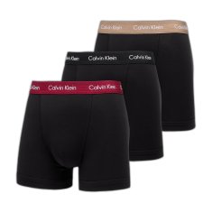 Calvin Klein Boxerky Cottontretch Classic Fit Trunk 3-Pack Black L Černá