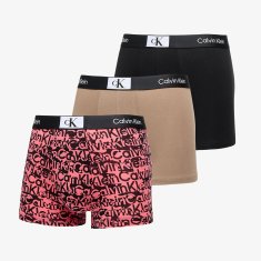 Calvin Klein Boxerky Cottontretch Amplified Classics Trunk 3-Pack Multicolor L Různobarevný