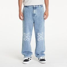 RipNDip Kalhoty Ranagram Denim Pants Medium Wash XXL Modrá