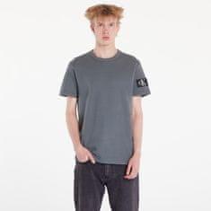 Calvin Klein Tričko Jeans Waffle Cotton Badge T-Shirt Endless Grey S S Šedá