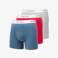 Calvin Klein Boxerky Modern Cottontretch Boxer Brief 3-Pack Multicolor M Různobarevný