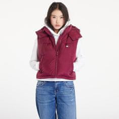 Tommy Hilfiger Tommy Jeans Crop Alaska Puffer Vest Valley Grape M Různobarevný