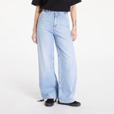 Tommy Hilfiger Kalhoty Tommy Jeans Claire Varsity High Rise Wide Tie Hem Jeans Denim Light W31/L30 Modrá