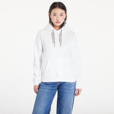 Tommy Hilfiger Mikina Tommy Jeans Boxy Logo Drawcord Hoodie White L Bílá