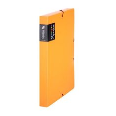 Karton P+P Plastový box na spisy Opaline, gumička A4, oranž.