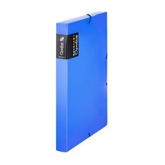Karton P+P Plastový box na spisy Opaline, gumička A4, modrý