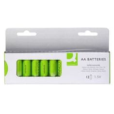 Q-Connect Alkalické baterie -1,5V,LR6,typ AA,12 ks