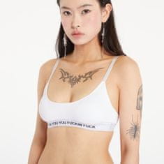 RipNDip Podprsenka Fuckin Fuck Bralette White L Bílá