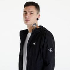 Calvin Klein Bunda Jeans Unpadded Hooded Harr Black L Černá