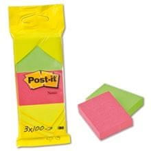 Post-It Bloček, 51 x 38 mm, mix barev, 3 ks