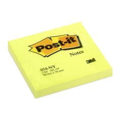 Post-It Bloček, 76 x 76 mm, neonově žlutý, 6 ks