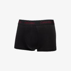 Calvin Klein Boxerky Cottontretch Classic Fit Low Rise Trunk 3-Pack Black XL Černá