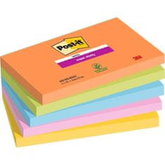 Post-It Z-bločky Super Sticky BOOST, 76x127 mm, 5 ks