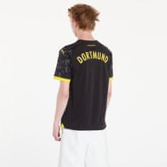 Puma Tričko Borussia Dortmund Away Replica Jersey T-Shirt Black/ Cyber Yellow XXL Černá