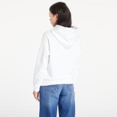 Tommy Hilfiger Mikina Tommy Jeans Boxy Logo Drawcord Hoodie White L Bílá