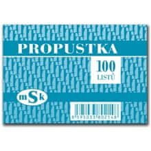 Propustka, A7, 100 listů