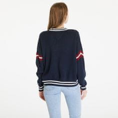 Tommy Hilfiger Svetr Tommy Jeans Letterman Sweater Blue S S Modrá