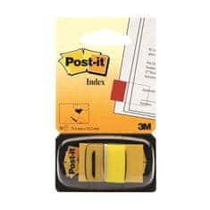 Post-It Záložky, 25,4x43,2 mm, žluté, 50 záložek