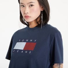 Tommy Hilfiger Tričko Tommy Jeans Flag Badge Boxy Fit T-Shirt Dark Night Navy M Modrá