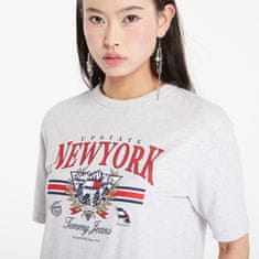 Tommy Hilfiger Tričko Tommy Jeans Prep Explorer Relaxed Fit T-Shirt Silver Grey Heather L Šedá